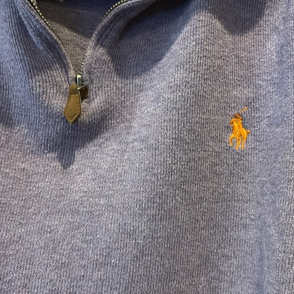 Vintage Polo Ralph Lauren Purple Quarter-Zip Pullover Size Large - Picture 3 of 10